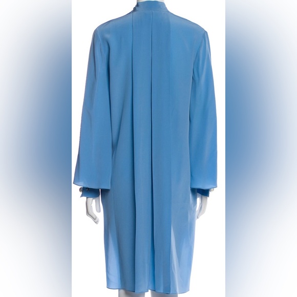 Fendi 100% Silk Dress – Baby Blue Beauty w/ Pearls & Pockets - Picture 4 of 8